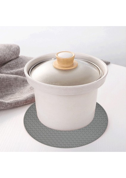 Mutfak Için Silikon Bulaşık Kurutma Matı 16,9 Inç x 13,15 Inç ve Mutfak Için 2 Silikon Altlık/tencere Tutucu, Isıya Dayanıklı (Yurt Dışından)