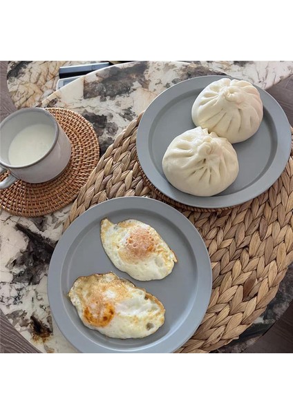 Oval Dokuma Amerikan Servisleri, Doğal Su Sümbülü Amerikan Servisleri, Hasır Örgülü Rattan Amerikan Servisleri, 12X16 Inç 4'lü Paket (Yurt Dışından)