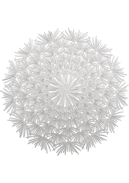 Pvc Bronzlaştırıcı Içi Boş Kaymaz Mutfak Placemat Coaster Yalıtım Pedi Bulaşık Sehpa Mat Ev Otel Dekor Gümüş (Yurt Dışından)