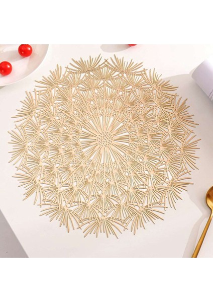Pvc Bronzlaştırıcı Içi Boş Kaymaz Mutfak Placemat Coaster Yalıtım Pedi Bulaşık Sehpa Mat Ev Otel Dekor Gümüş (Yurt Dışından) fiyatları