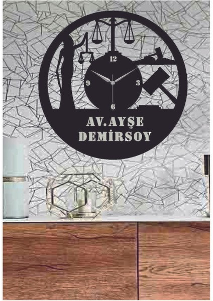 Kişiye Özel Adalet,avukat,hukuk Ahşap Duvar Saati 50X50 cm (Isim Sipariş Mesajı Ile Bildirilir) fiyatları
