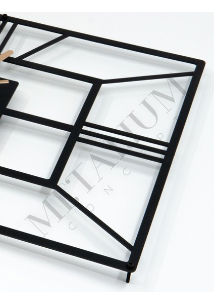 Yatay Roma Rakamlı Metal Duvar Saati 60X40CM indirimleri