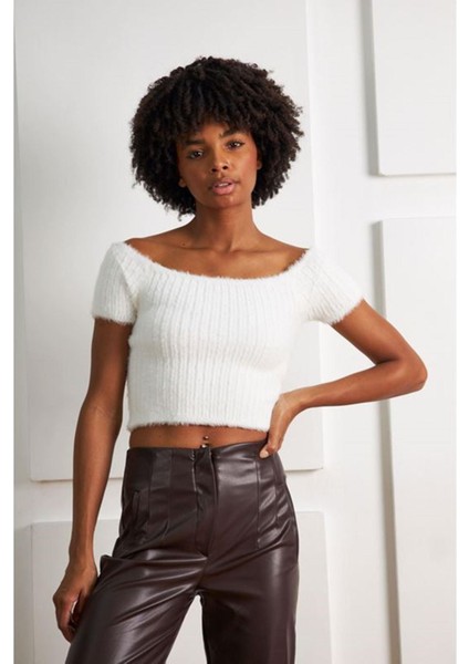 Fitilli Kısa Kol Tüylü Kazak modelleri