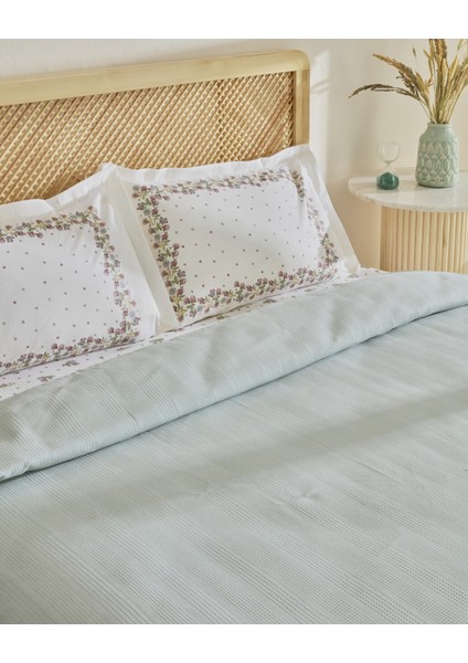 Roshell %100 Pamuk Çift Kişilik Pike Takımı Adaçayı indirimleri