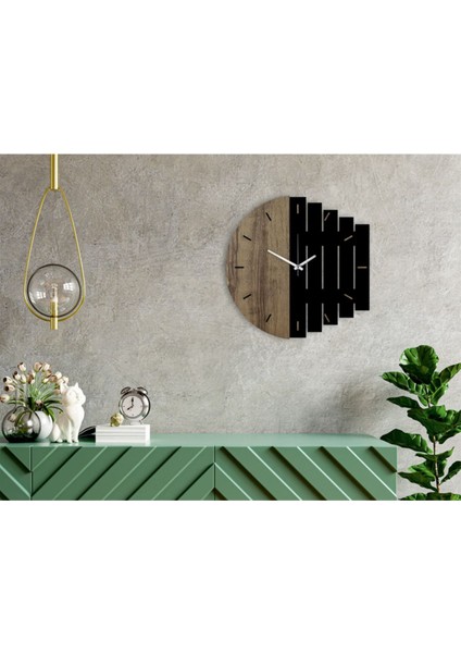 Dekoratif Modern Ahşap Duvar Saati Ritim modelleri