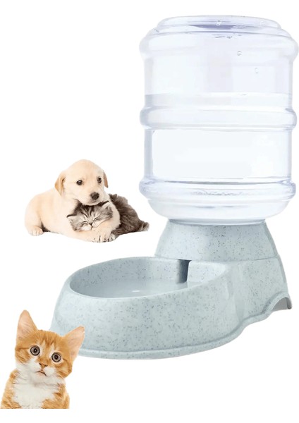 Otomatik Su Dağıtıcı Büyük Kapasiteli Pet Besleyici Küçük Köpek Maması Kase Kedi Besleyici Içme Kase Evcil Hayvan Besleme Içen Su Kase Renk: Evcil Hayvan-Gri (Yurt Dışından)