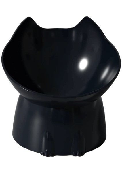 1pc Bıyık Yükseltilmiş Kedi Kasesi, Eğik Kenar ile Önleyici Plastik Yükseltilmiş Evcil Hayvan Besleme Yemeği, Boyun Koruma Kedisi Gıda Color: Pembe (Yurt Dışından)