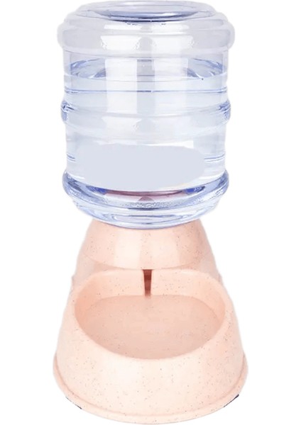 Otomatik Su Dağıtıcı Büyük Kapasiteli Pet Besleyici Küçük Köpek Maması Kase Kedi Besleyici Içme Kasesi Evcil Hayvan Besleme Içen Su Kase: Evcil Hayvan Besleyici-Pembe (Yurt Dışından)