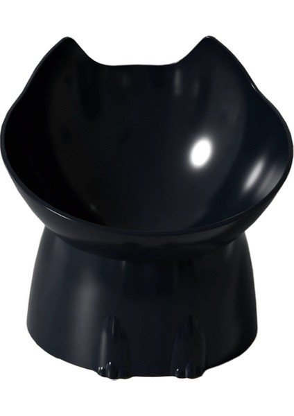 1pc Bıyık Yükseltilmiş Kedi Kasesi, Eğik Kenar ile Önleyici Plastik Yükseltilmiş Evcil Hayvan Besleme Yemeği, Boyun Koruma Kedisi Gıda Color: Pembe (Yurt Dışından)