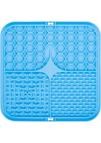 Köpekler Için Pet Yalan Silikon Mat Pet Yavaş Gıda Tabağı Köpek Banyo Distrective Silikon Köpek Enerji Yemek Eğitimi Köpek Besleyici Malzemeleri: 2 (Yurt Dışından)