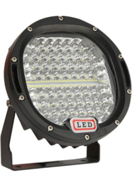 4x4 4WD Spot LED Tavan Çalışma Lambası Ford Jeep Hummer Defender Volvo Kamyon 7 Inç IP68 Offroad Suv Kamyonet Siyah (Yurt Dışından)