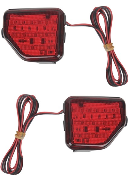 2 Adet LED Arka Tampon Reflektörü Jeep Wrangler Jl 2018-2022 Arka Lambası LED Yan Işaret Lambaları Kırmızı Lens (Yurt Dışından) fiyatları