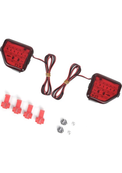 2 Adet LED Arka Tampon Reflektörü Jeep Wrangler Jl 2018-2022 Arka Lambası LED Yan Işaret Lambaları Kırmızı Lens (Yurt Dışından) modelleri