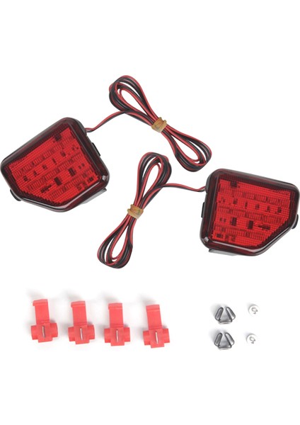 2 Adet LED Arka Tampon Reflektörü Jeep Wrangler Jl 2018-2022 Arka Lambası LED Yan Işaret Lambaları Kırmızı Lens (Yurt Dışından) fırsatları