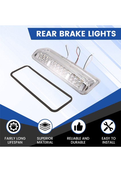 Üçüncü Yüksek Fren Lambası Arka Lambası Uyarı Lambası Arka Fren Lambası 02HLA1215ASM Ford Explorer Sport Trac F-150 Beyaz (Yurt Dışından)