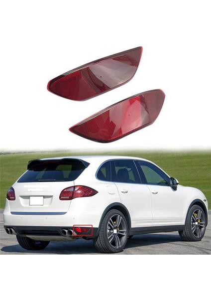 Araba Sağ Arka Tampon Fren Lambası Uyarı Lambası Reflektör Lambası Arka Sis Lambası Sis Lambası Porsche Cayenne 2011-2014 (Yurt Dışından)