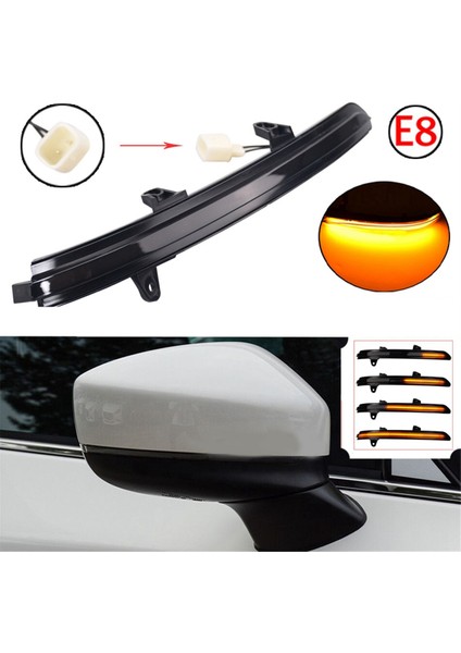 LED Işık Dinamik Dönüş Sinyali Yan Dikiz Aynası Sinyal Lambası KB7W-69-122 TK48-69-182A Mazda Cx-5 Cx-8 Cx-9 16-19 (Yurt Dışından) indirimleri