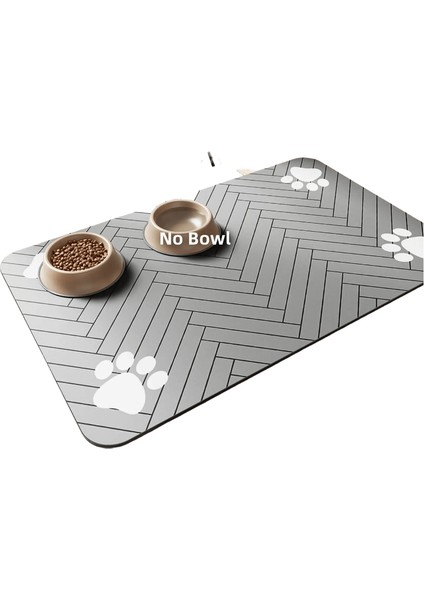 Pet Besleme Mat-Absorban Yiyecek ve Su Kasesi Için Pet Placemat, Su Geçirmez Kauçuk Desteği Ile, Köpek Kedi Rengi Için Hızlı Kuru Su Mat: 40X60CM Gri (Yurt Dışından)