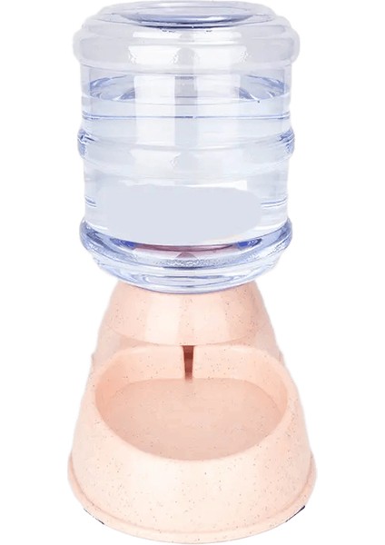 Otomatik Su Dağıtıcı Büyük Kapasiteli Pet Besleyici Küçük Köpek Maması Kase Kedi Besleyici Içme Kasesi Evcil Hayvan Besleme Içen Su Kase: Evcil Hayvan Besleyici-Pembe (Yurt Dışından)