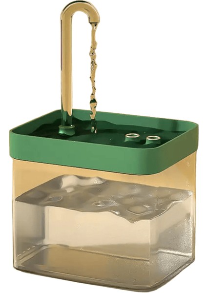 Ultra Şerif Kedi Su Çeşme Filtresi Akıllı Otomatik Evcil Köpek Su Dispenserburnout Önleme Pompası1.5l Geri Dönüş Filtrin Renk: Pet Malzemesi Yeşil/boyut: USB Fiş (Yurt Dışından)
