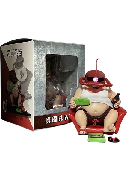 Gundam Şekilli Kalıp Süs 18 cm Protein Tozu Büyük Kas Ustası Zhazha Zaku Ünitesi-1 Kas Yağlı Yuanzu (Yurt Dışından)