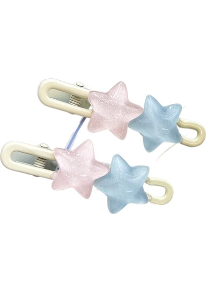 Dopamin Şeker Rengi Yıldız Saç Klipsi (Yurt Dışından)