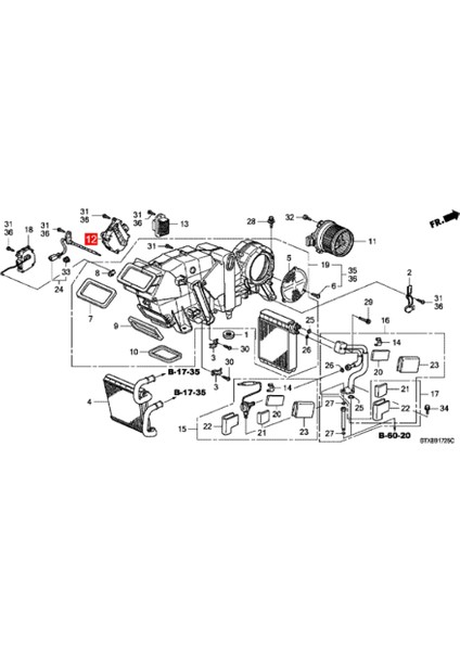 Oto Kaloriferi Hava Kapı Aktüatörü Honda Pılot 3.5l V6 2010-2015 Acura Mdx 3.7l V6 2008-2013 79260STXA01 79260SZA305 (Yurt Dışından) indirimleri