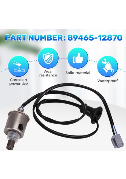 89465-12870 Toyota Corolla Axio Için Arka Oksijen Sensörü Oksijen Sensörü Hava Yakıt Oranı Sensörü (Yurt Dışından)