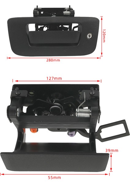 Arka Bagaj Kapağı Kapı Kolu ve Çerçeve Kilidi 2 Tuşlu 22755305 Chevrolet Silverado Için Gmc Sierra 1500 2500HD 2007-2014 (Yurt Dışından) fiyatları