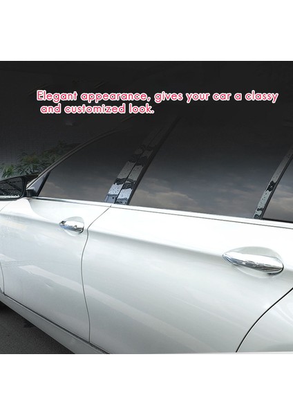 Abs Karbon Fiber Dış Dış Kapı Kolu Koruyucu Kapak Trim-Bmw 5 6 7 Serisi F07 F10 F11 F06 F12 F13 F01 F02 (Yurt Dışından)
