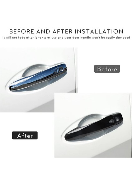 Nissan Murano 2015-2023 Rogue 2014-2019 Maxima 2016-2023 Dış Kapı Kolu Trim Aksesuarları (Parlak Siyah) (Yurt Dışından) indirimleri