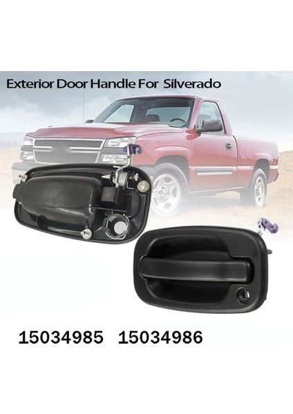 2 Adet Araba Sol Sağ Dış Kapı Açık Kolu Dış Kapı Topuzu Dış Kapı Kolu Chevrolet Silverado Için (Yurt Dışından) fiyatları