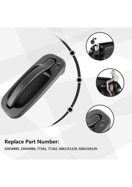 2 Adet Araba Sol Sağ Dış Kapı Açık Kolu Dış Kapı Topuzu Dış Kapı Kolu Chevrolet Silverado Için (Yurt Dışından) fırsatları