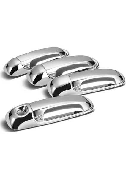 8 Adet Araba Dış Kapı Kolları 4 Kapı Kolu Kapakları Dodge Ram 1500 2500 3500 4500 5500 2002-2008 Krom (Yurt Dışından)