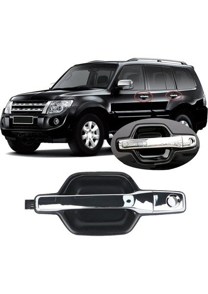 Mitsubishi Pajero Montero Shogun V87 V88 V93 V96 V97 V98 2006-2020 Için Araba Arka Sol Dış Kapı Kolu 5746A057XA (Yurt Dışından)