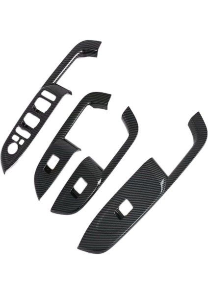 1 Set Karbon Fiber Iç Kapı Kol Dayanağı Cam Kaldırma Anahtarı Paneli Kapak Döşemesi Hyundai Venue 2019-2020 (Yurt Dışından)