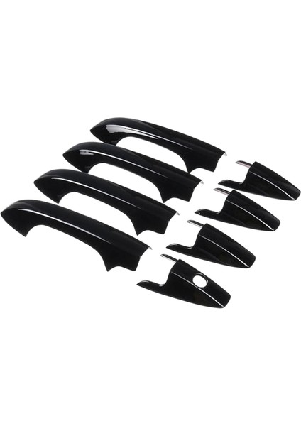 8 Adet Siyah Araba Kapı Kolu Kapağı Trim Tutma Kapağı Çıkartmaları Honda Cr-V 2007-2011 Için Dış Kapı Kolu Kapağı (Yurt Dışından)