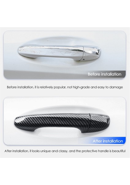 4 Adet Dış Kapı Kulp Kılıfı Trim Çıkartmalar Mercedes Benz Ce Glc Glb Ab Gle Gls Cla Gla W213 W205 X253 2015-2024 A (Yurt Dışından) modelleri