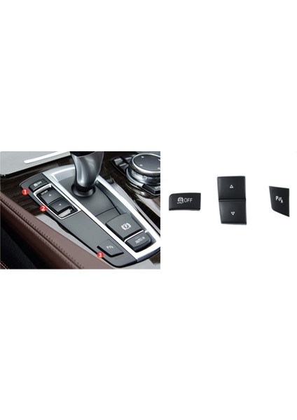 Araba Spor Modu Anahtar Düğmesi 61319267890 Bmw 5 6 Serisi X3 X4 F10 F18 Orta Konsol Anahtar Düğmesi No.3 Düğme Lhd (Yurt Dışından)