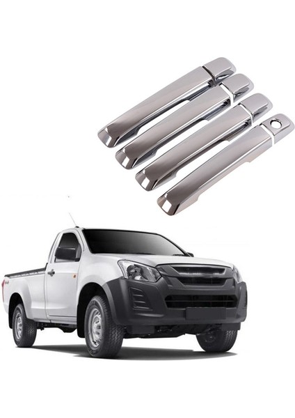 8 Adet/takım Araba Abs Krom Araba Kapı Kolları Kapak Kaplamaları Kapı Kolu Kaplaması Isuzu Dmax D-Max 2012-2018 Araba Tasarımı (Yurt Dışından)