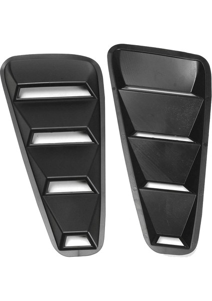 2005-2014 Ford Mustang Için Siyah 1/4 Arka Taraf Havalandırma Çeyrek Pencere Panjur Kepenk Kapağı Döşemesi (Yurt Dışından)