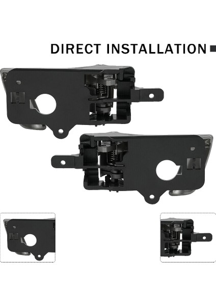 Sol + Sağ Taraf Iç Kapı Kolu 2007-2012 Hyundai Santa Fe Için Gri Topuzlu 82610-2B010 82620-2B010 (Yurt Dışından) indirimleri