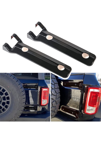 Arka Kapı Bagaj Kapağı Menteşe Kapağı Döşeme Dış Aksesuarları Ford Bronco 2021 2022 2023 Aksesuarları (Siyah) (Yurt Dışından) fırsatları