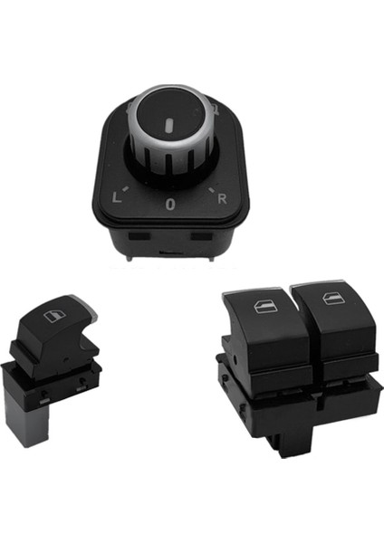 Pencere Anahtarı Ayna Düğmesi 5K3959857 5ND959565A 5ND959855 Passat B6 Eos Golf 5 6 Plus Mk5 Mk6 Tiguan Için (Yurt Dışından)