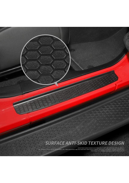 Kapı Eşiği Koruyucuları Giriş Sürtünme Plakası Kapağı Jeep-Wrangler Jl 2018-2022 Jt 2020-2022 Aksesuarları (Yurt Dışından)