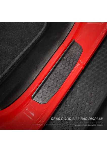 Kapı Eşiği Koruyucuları Giriş Sürtünme Plakası Kapağı Jeep-Wrangler Jl 2018-2022 Jt 2020-2022 Aksesuarları (Yurt Dışından)