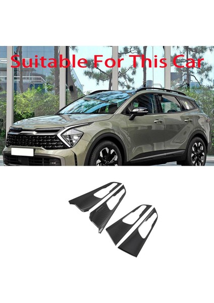 Karbon Fiber Araba Iç Kapı Kolu Kapağı Tutma Kabı Sticker Trim Kia Sportage Nq5 2022 (Yurt Dışından) fırsatları