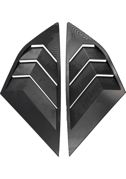 Parlak Siyah Arka Yan Havalandırma Çeyrek Pencere Panjur Panjur Kapağı Ford Focus Mk3 St Rs Hatchback 2012-2018 (Yurt Dışından) indirimleri