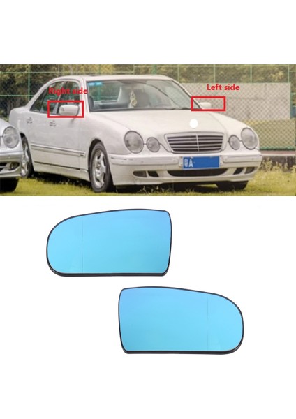 1 Çift Yan Kapı Dikiz Aynası Cam Isıtmalı Destek Plakası ile Mercedes Benz Için W210 E200 E230 E260 E280 1999-2001 (Yurt Dışından) indirimleri
