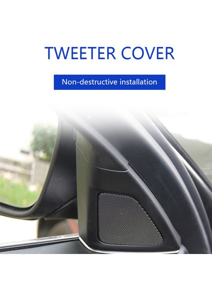 Araba Kapı Paneli Ses Korna Kapağı Tweeter Hoparlör Hoparlör Kapağı Trim Bmw 5 Serisi 520 523 F10 2010-2014 (Yurt Dışından)